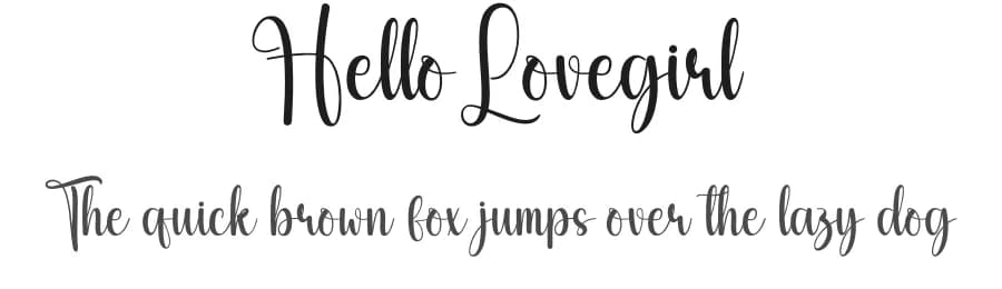 Hello Lovegirl by Scratchones — Script Handwritten Font — preview 1