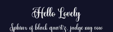 Hello Lovely by Nurul Kamal — Script Handwritten Font — thumbnail 2