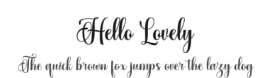Hello Lovely by Nurul Kamal — Script Handwritten Font — thumbnail 1