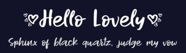 Hello Lovely by nailetter — Script Handwritten Font — thumbnail 2