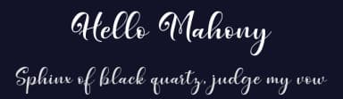 Hello Mahony by MonoLine Calligraphy — Script Handwritten Font — thumbnail 2