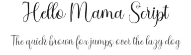 Hello Mama Script by Nurul Kamal — Script Handwritten Font — thumbnail 1