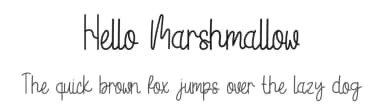 Hello Marshmallow by Rangkai Aksara — Script Handwritten Font — thumbnail 1