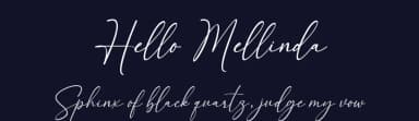 Hello Mellinda by MJB Letters — Script Handwritten Font — thumbnail 2