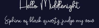 Hello Middlenight by ONG Type — Script Handwritten Font — thumbnail 2