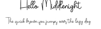 Hello Middlenight by ONG Type — Script Handwritten Font — thumbnail 1