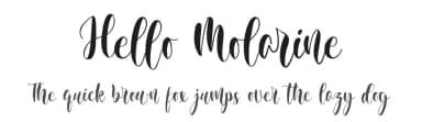 Hello Molarine by Zeenesia Studio — Script Handwritten Font — thumbnail 1