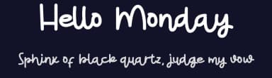 Hello Monday by ONG Type — Script Handwritten Font — thumbnail 2