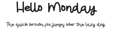 Hello Monday by ONG Type — Script Handwritten Font — thumbnail 1