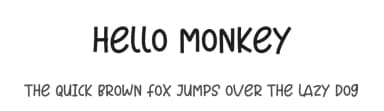 Hello Monkey by Andi Moz — Script Handwritten Font — thumbnail 1