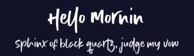 Hello Mornin by AZ Std — Script Handwritten Font — thumbnail 2