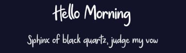 Hello Morning by Mamoo Studio | @mamoology — Script Handwritten Font — thumbnail 2