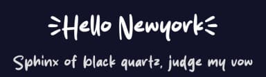 Hello Newyork by MJType — Script Handwritten Font — thumbnail 2