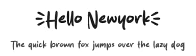 Hello Newyork by MJType — Script Handwritten Font — thumbnail 1