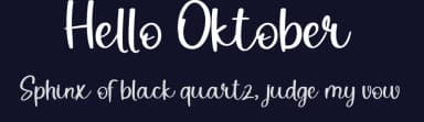 Hello Oktober by Etik Fatimah — Script Handwritten Font — thumbnail 2
