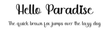 Hello Paradise by Inermedia Studio — Script Handwritten Font — thumbnail 1