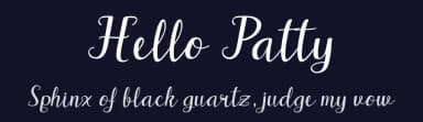 Hello Patty by Jaime Rangel Castro — Script Handwritten Font — thumbnail 2