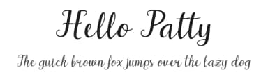 Hello Patty by Jaime Rangel Castro — Script Handwritten Font — thumbnail 1