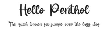 Hello Penthol by Mr.Soon Design — Script Handwritten Font — thumbnail 1