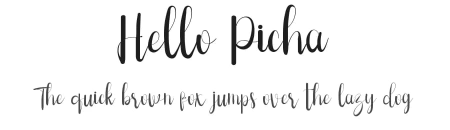 Hello Picha by Inermedia Studio — Script Handwritten Font