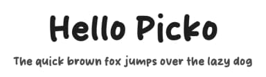 Hello Picko by Origin Type — Script Handwritten Font — thumbnail 1