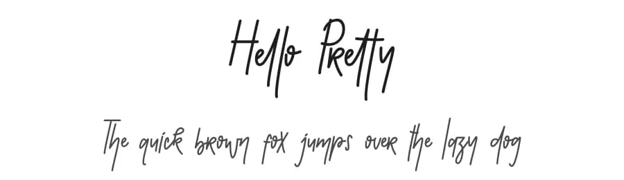 Hello Pretty by Haksen Studio — Script Handwritten Font