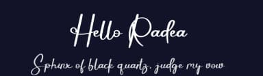 Hello Radea by Etik Fatimah — Script Handwritten Font — thumbnail 2