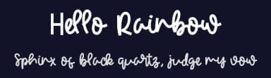 Hello Rainbow by ONG Type — Script Handwritten Font — thumbnail 2