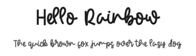 Hello Rainbow by ONG Type — Script Handwritten Font — thumbnail 1