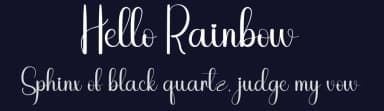 Hello Rainbow by Scratchones — Script Handwritten Font — thumbnail 2