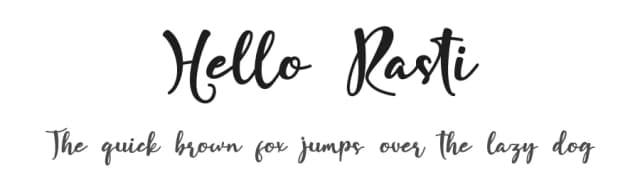 Hello Rasti by GFR Creative — Script Handwritten Font