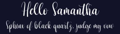 Hello Samantha by creatype designer — Script Handwritten Font — thumbnail 2