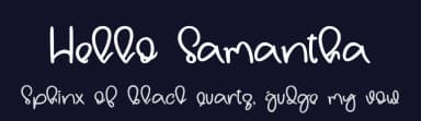 Hello Samantha by Four Lines — Script Handwritten Font — thumbnail 2