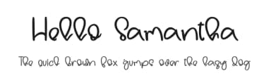 Hello Samantha by Four Lines — Script Handwritten Font — thumbnail 1