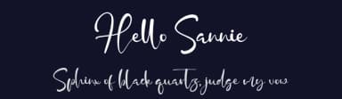 Hello Sannie by Kong Font — Script Handwritten Font — thumbnail 2