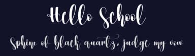 Hello School by Scratchones — Script Handwritten Font — thumbnail 2