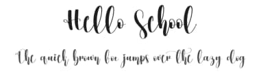 Hello School by Scratchones — Script Handwritten Font — thumbnail 1