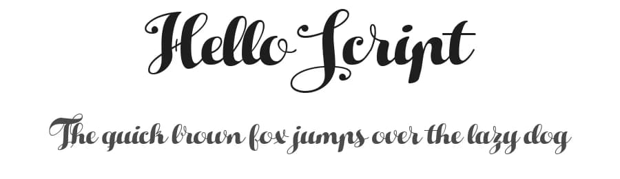 Hello Script by Zetafonts — Script Handwritten Font