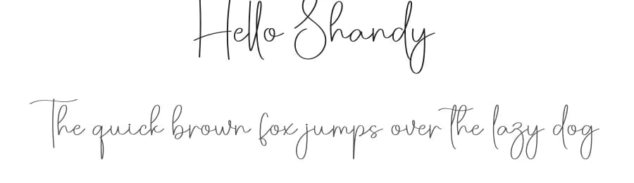 Hello Shandy by Scratchones — Script Handwritten Font