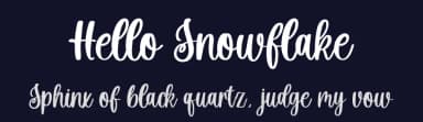 Hello Snowflake by Fikryal studio — Script Handwritten Font — thumbnail 2