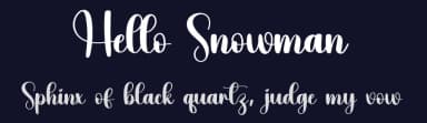 Hello Snowman by Scratchones — Script Handwritten Font — thumbnail 2
