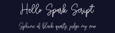 Hello Spark Script by Typebae Foundry — Script Handwritten Font — thumbnail 2