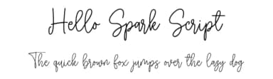 Hello Spark Script by Typebae Foundry — Script Handwritten Font — thumbnail 1