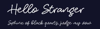 Hello Stranger by Saridezra — Script Handwritten Font — thumbnail 2