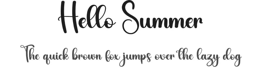 Hello Summer by Harlek Studio — Script Handwritten Font