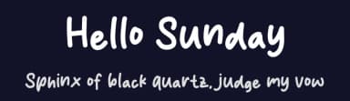 Hello Sunday by MJType — Script Handwritten Font — thumbnail 2