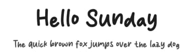 Hello Sunday by MJType — Script Handwritten Font — thumbnail 1
