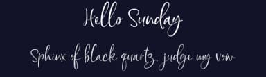 Hello Sunday by Silverdav Studio — Script Handwritten Font — thumbnail 2