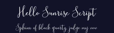 Hello Sunrise Script by Zane Studio — Script Handwritten Font — thumbnail 2
