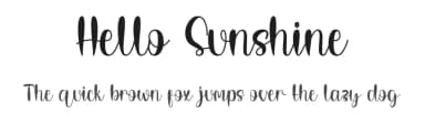 Hello Sunshine by Inermedia Studio — Script Handwritten Font — thumbnail 1